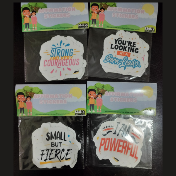 Affirmation stickers